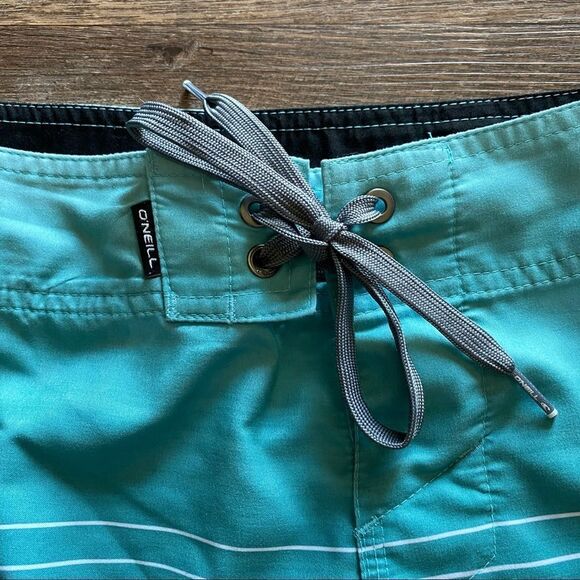 O’Neill Board Shorts High Tide Stripe Beach Men’s 30 Waist Swim - Picture 3 of 13